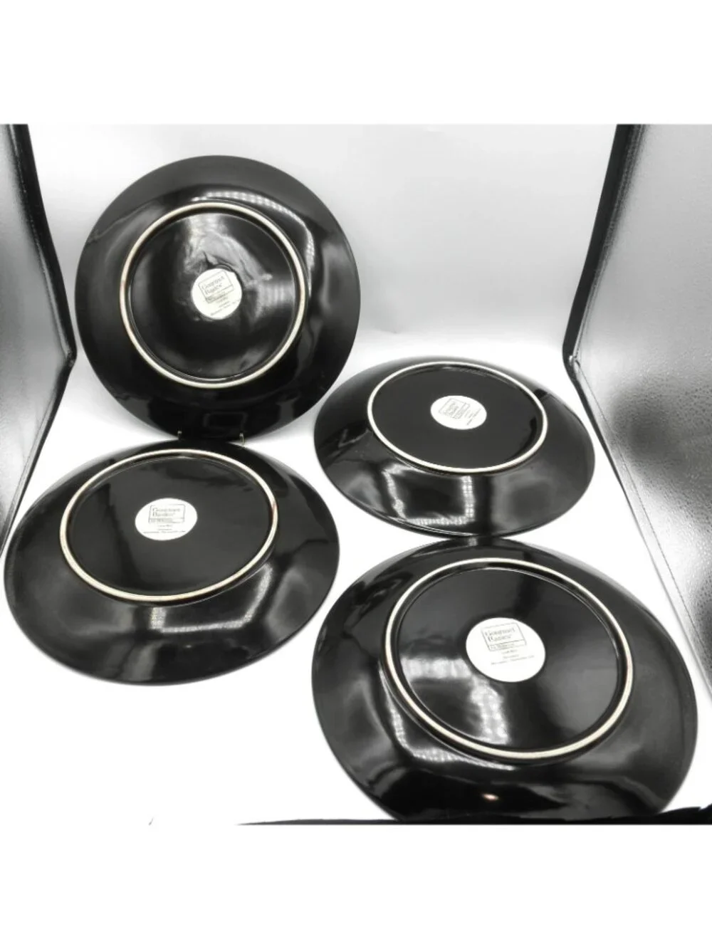 Lunar Blue by Mikasa 11-1/8 inch Dinner Plates Set of 4 Pattern Code: MIKLUB